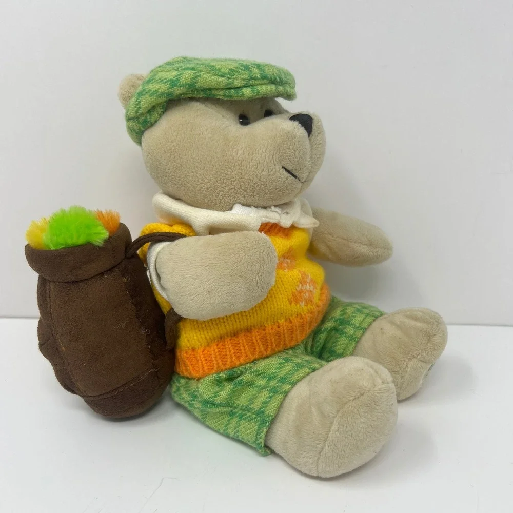 Starbucks‎ Bearista Plush 2006 Golf Theme 50th Edition Tan Green Hat 9